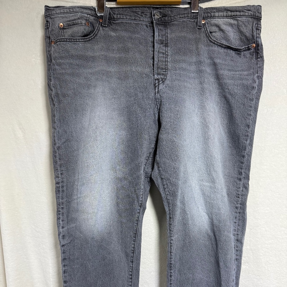 Levi 501 Women's Jeans 24W Original Fit Straight Leg-Porcini Haze Grey - Red Tab